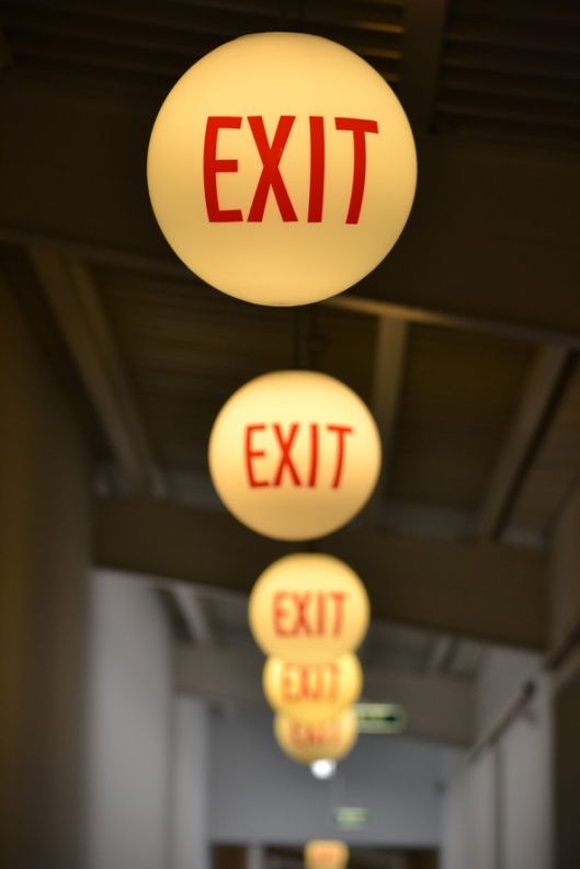 the installation "no exit" ... that does lead to an exit